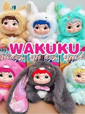 Wakuku Plush Trick or Treat Collector Fox/Bunny Doll Blind Box